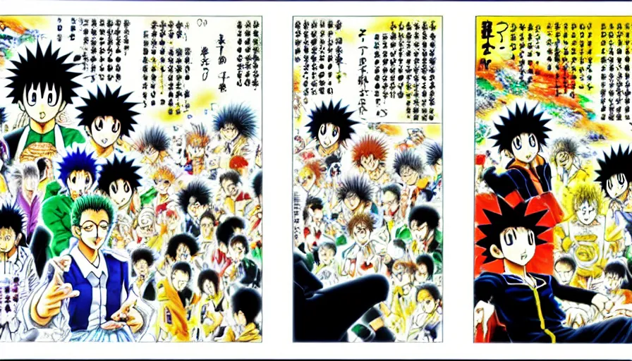 Image similar to the two complementary forces that make up all aspects and phenomena of life, by Yoshihiro Togashi