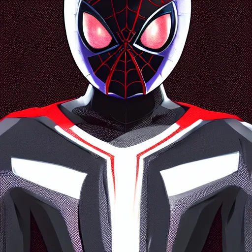 Image similar to portrait of miles morales, anime fantasy illustration by tomoyuki yamasaki, kyoto studio, madhouse, ufotable, trending on artstation