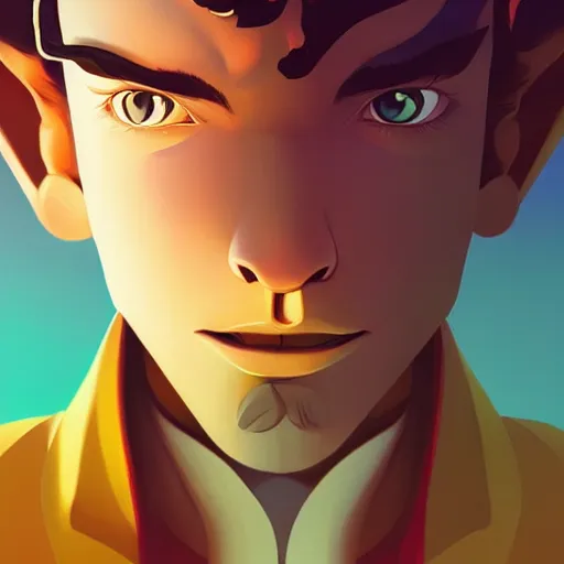 Image similar to face icon stylized minimalist space dandy, loftis, cory behance hd by jesper ejsing, by rhads, makoto shinkai and lois van baarle, ilya kuvshinov, rossdraws global illumination