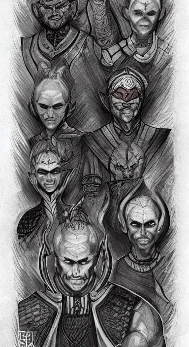 Image similar to Fury on 36 Lessons of Vivec. Drawings artstation inktober book covers