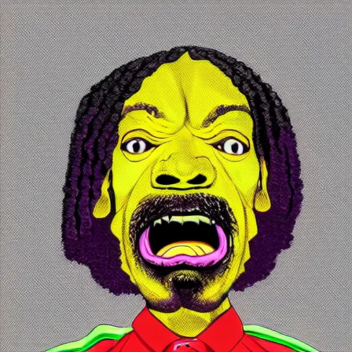 Prompt: snoop dogg, tennis ball monster ,tennis ball, colorful, digital art, fantasy,chalk, magic, trending on artstation, ultra detailed, professional illustration by Basil Gogos