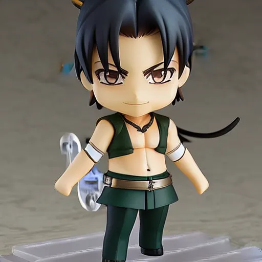 Prompt: an anime nendoroid of and shang tsung, figurine, detailed product photo.