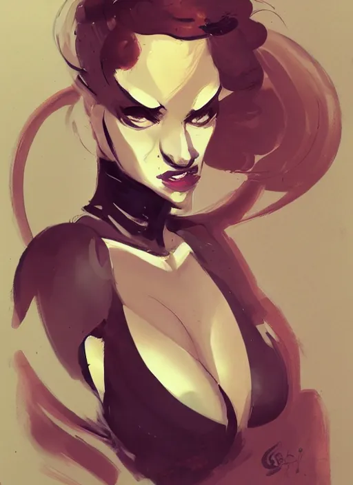 Image similar to a portrait of a lady by greg tocchini