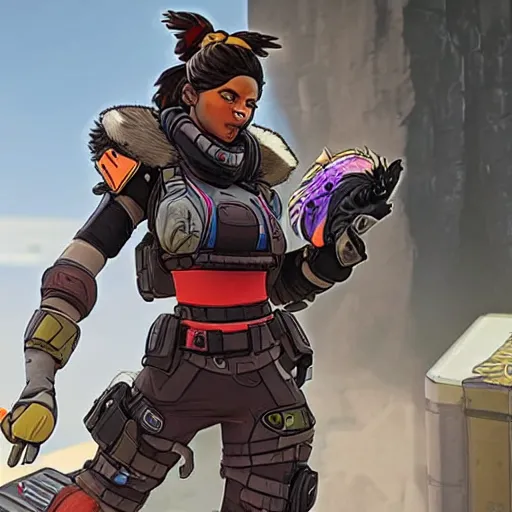 Image similar to Loba From apex legends,