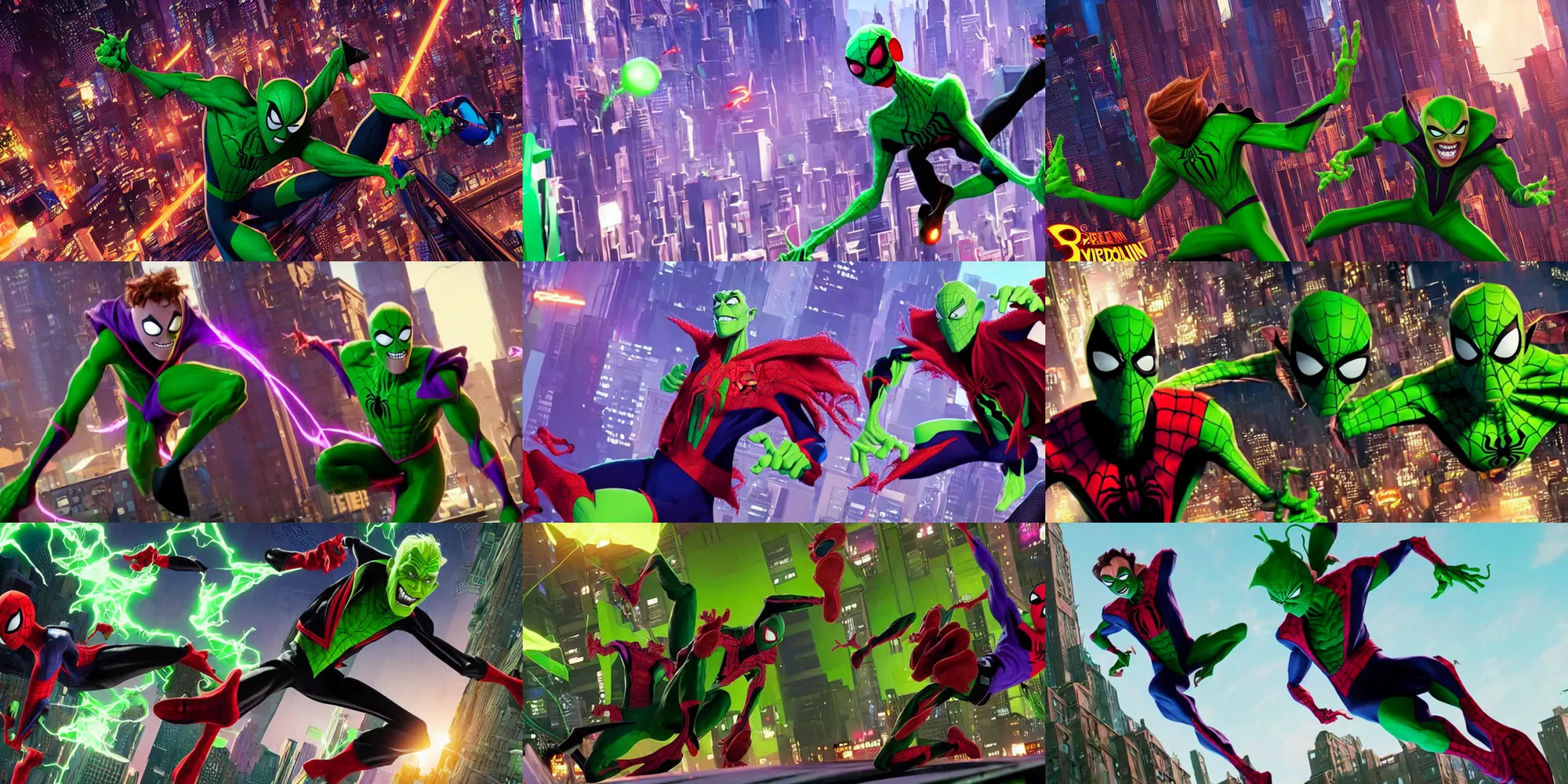 spiderman vs green goblin wallpaper