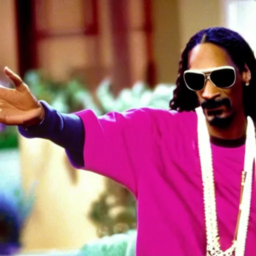 Prompt: a tv still of Snoop Dogg starring as Carlton in The Fresh Prince of Bel-Air (1990)