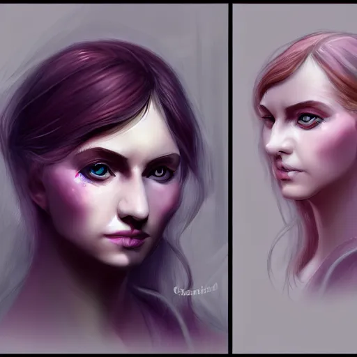 Image similar to character concept portrait of a woman with pale face, flowerpunk, intricate, elegant, digital painting, concept art, smooth, focus,