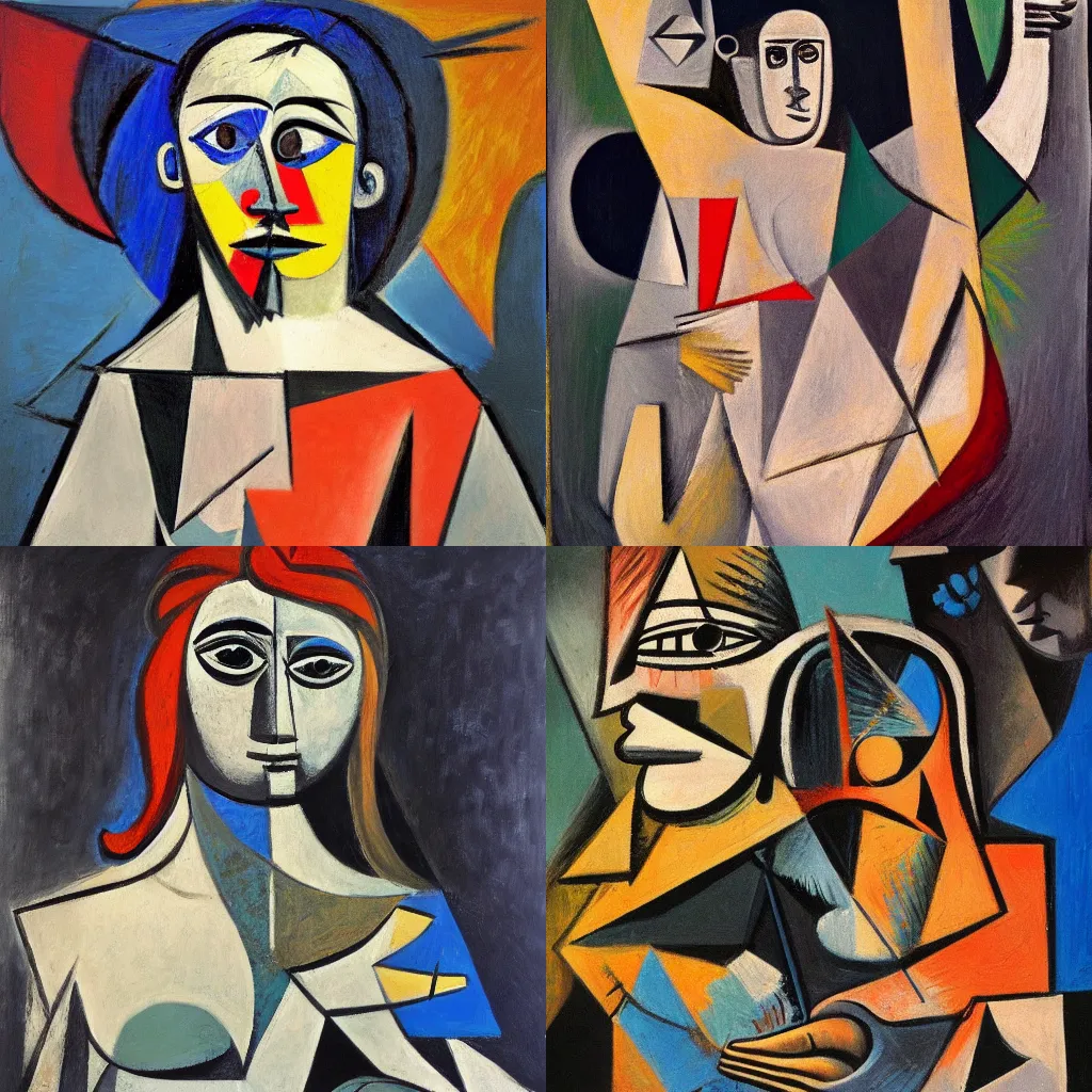 Prompt: The first and last freedom, conceptual and philosophical painting, by Picasso, oil on canvas, masterpiece, trending on Artstation, sharp, detailed, HD, super-resolution.