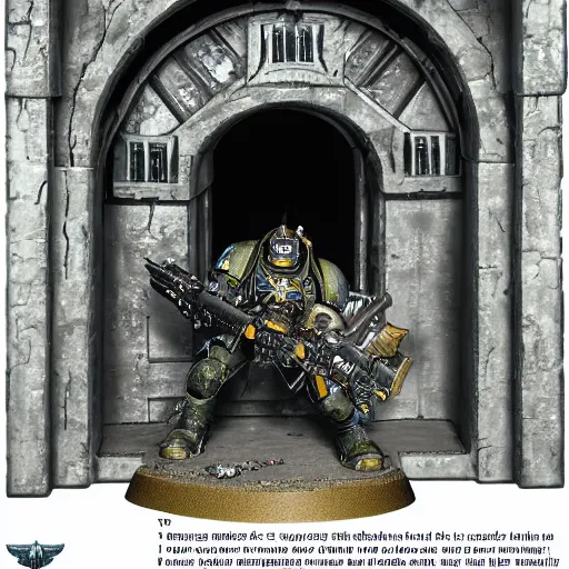 Image similar to historical photo of Warhammer 40k space marines emerging from a Stargate, hyper real, extremely detailed, 4K