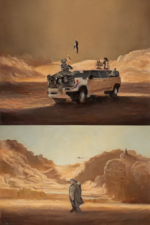 Image similar to 🐼 as 🐋 as 🤖 as 👽 as 🐳, desert photography, by krenz cushart, by greg rutkowski, by edgar maxence