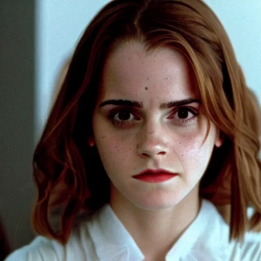 Prompt: still of emma watson in silence of the lambs