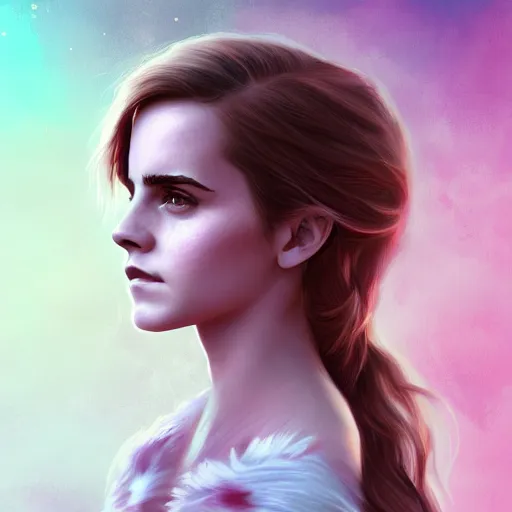 Prompt: emma watson as a teen girl, gorgeous, amazing, elegant, intricate, highly detailed, digital painting, artstation, concept art, sharp focus, illustration, art by Ross tran