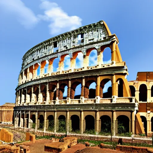 Image similar to sprawling gothic city of Ancient Rome in HD; trending on arstation