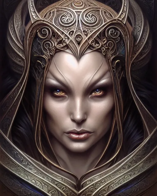 Prompt: front shot of a beautiful mage character, intricate, elegant, highly detailed, centered, (((artstation, concept art, smooth, sharp focus, artgerm, Tomasz Alen Kopera, Peter Mohrbacher, donato giancola, Joseph Christian Leyendecker, WLOP, Boris Vallejo))), mugshot!!!!!, ugly!!!!!!, octane render, nvidia raytracing demo, grainy, muted