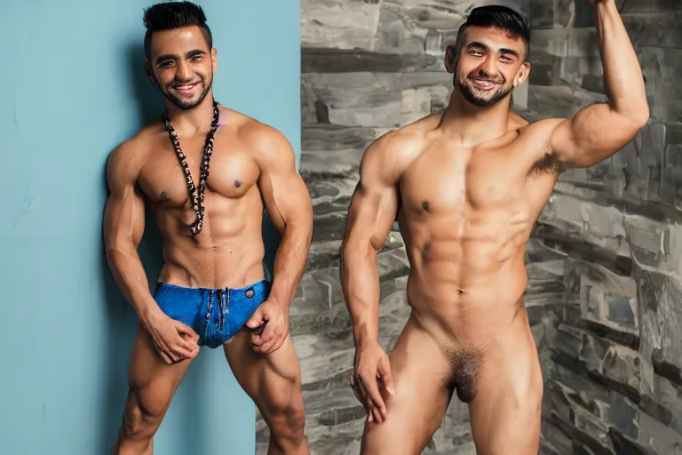 Image similar to ricardo milos posing with charming smile, photoshoot contest winner