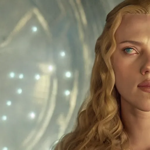 Image similar to scarlett johansson as galadriel