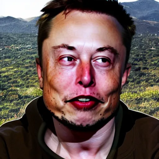 Prompt: elon musk as a homeless man, 4 k ultra high detailed