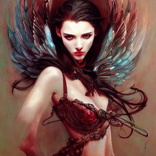 Prompt: a beautiful painting representative of the art style of artgerm + wlop + gerald brom