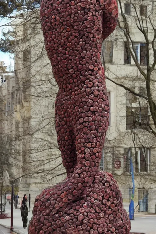 Prompt: A human placenta sculpture designed by Gaudí