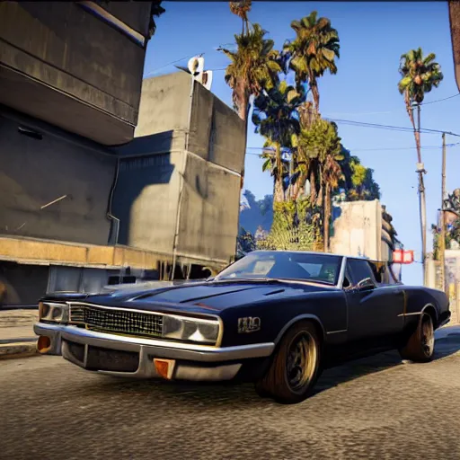 in-game screenshot of of GTA V, 3d render, Unreal, Stable Diffusion