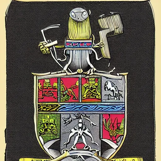 Image similar to an old alien coat of arms