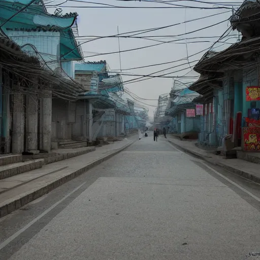 Prompt: streets of North Korean, 4k