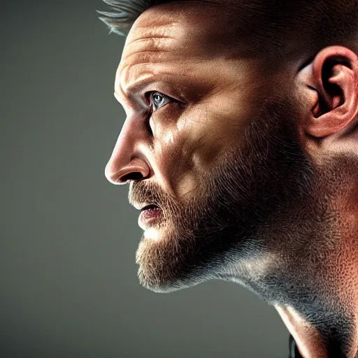 Image similar to Tom Hardy as wolverine 4K quality Photorealism