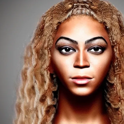 Image similar to bee with human face resembling beyonce