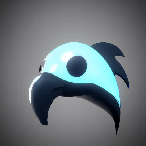 Prompt: robotic dolphin headshot profile picture, commission on FurAffinity, unreal engine