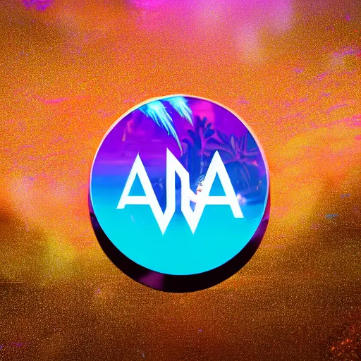 Image similar to a and w vaporwave logo, digital art, cosmic, 3 d high definition, trending on art station, photorealistic, high resolution, 8 k, octane, hyper detailed, insane details, intricate, elite, ornate, elegant trend, highly detailed and intricate, sharp focus, photography, unreal engine