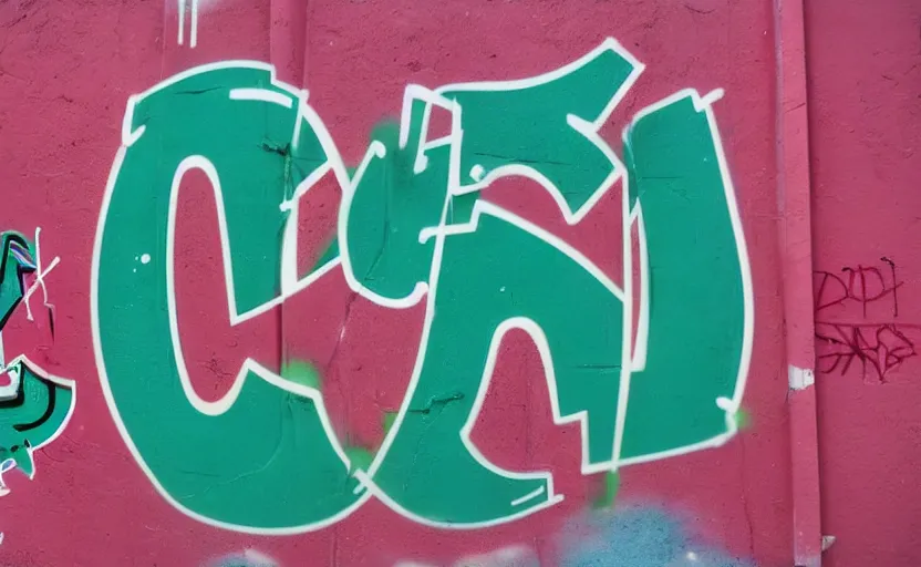 Image similar to graffiti of the word'spencer ', bubble letters