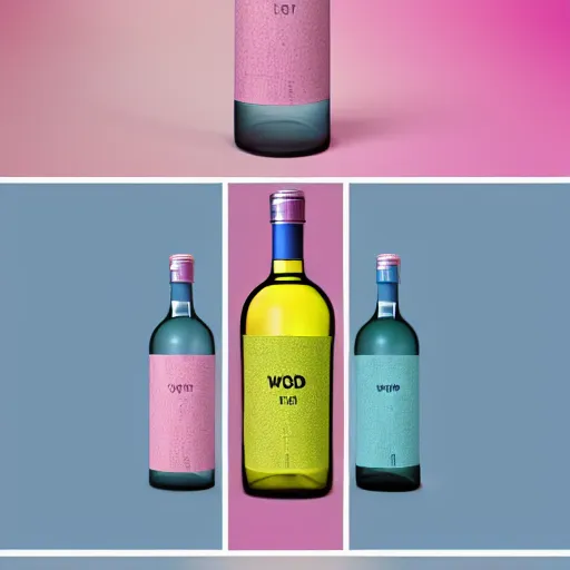 Image similar to pastel colours, conceptual packaging, alcohol, label design, behance, packaging of the world, award, front label, packaging design, craft