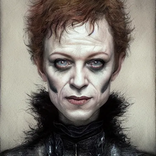 Image similar to danny elfman character portrait, lean face, cinematic lighting, glowing grey eyes, hyper - detailed, 4 k, high resolution, in the style of charlie bowater, tom bagshaw, single face, symmetrical, headshot photograph, insanely detailed and intricate, beautiful, elegant, watercolor, cinematic, portrait, raphaelite, headroom, pierre - auguste renoir