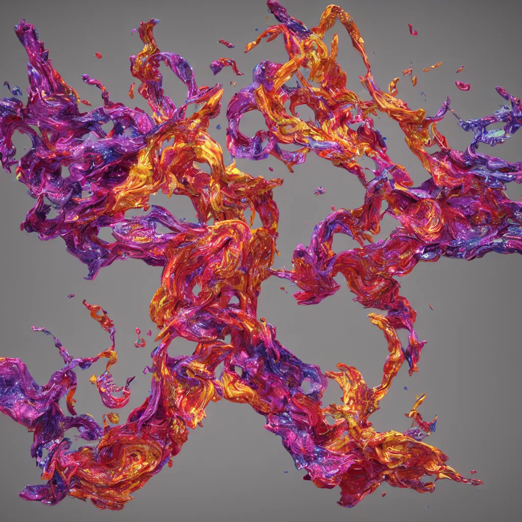 Image similar to painful pleasures by lynda benglis, octane render, colorful, 4 k, 8 k