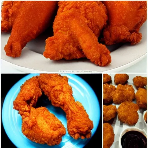 Image similar to jello shaped like fried chicken