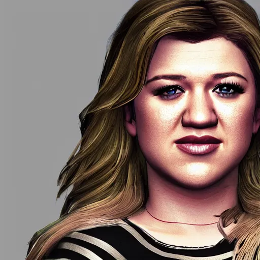 Prompt: young Kelly Clarkson in GTA V, 4k