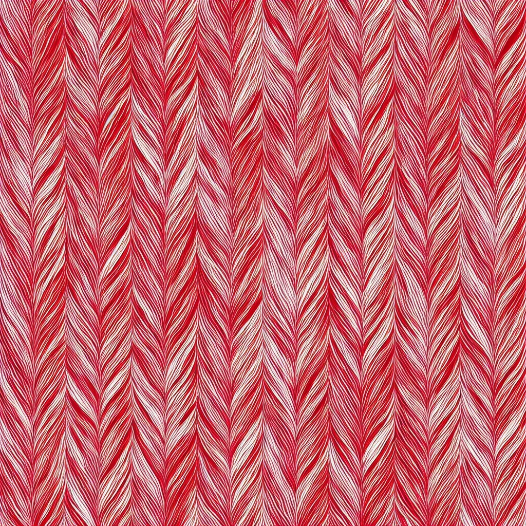 Image similar to seamless red and white symmetric feather texture, 4k