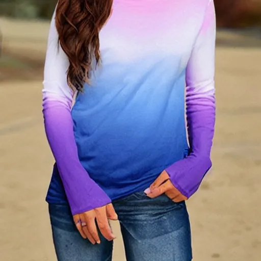 Image similar to ombre long sleeve t shirt