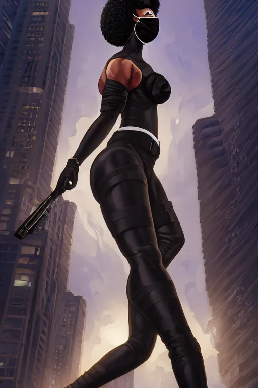 Prompt: a highly detailed beautiful portrait of Atlanta Police wearing a black mask using excessive force on a Black woman, night time, sexy black woman walks past them, highly detailed, 2d game fanart behance hd by Jesper Ejsing, by RHADS, Makoto Shinkaih and Lois van baarle, ilya kuvshinov, rossdraws global illumination, cinematic , hyper-reslistic, depth of field, coherent, high definition, 8k resolution octane renderer, artstation