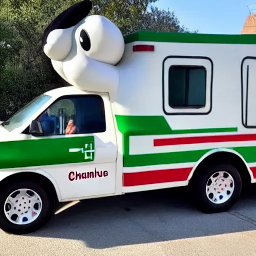 Prompt: big chungus, anthropomorphic ambulance shaped like big chungus, high resolution photo