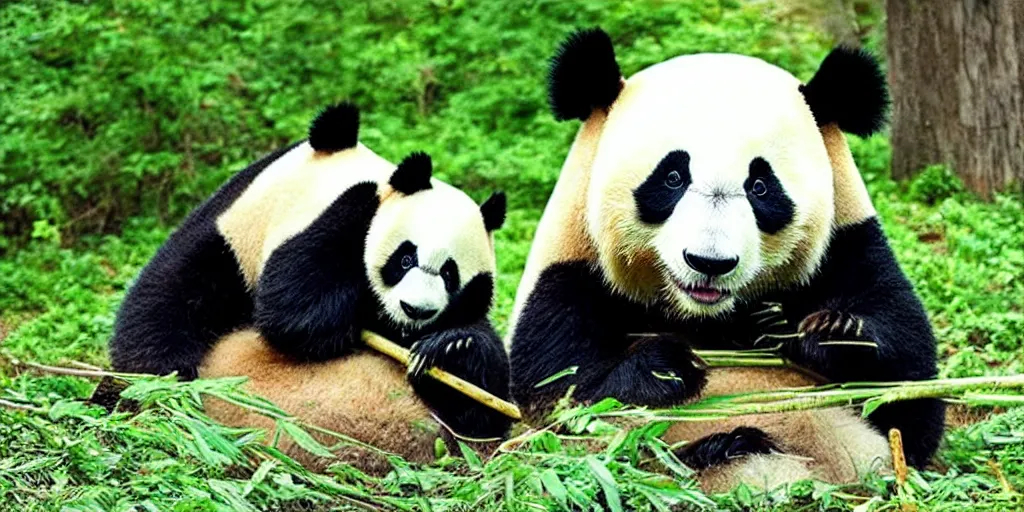 Image similar to “A lovely giant panda. Kung Fu Panda style”