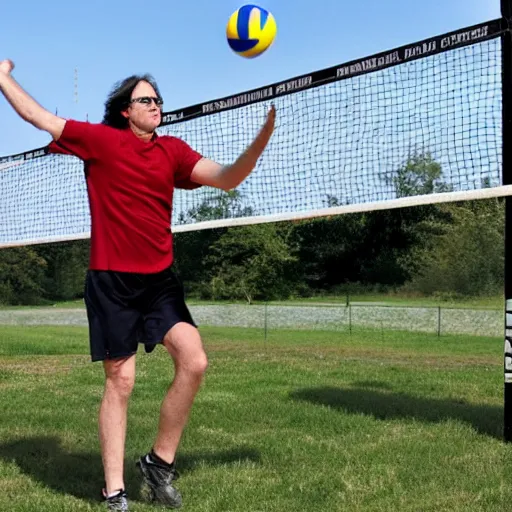 Image similar to keith raniere playing volleyball