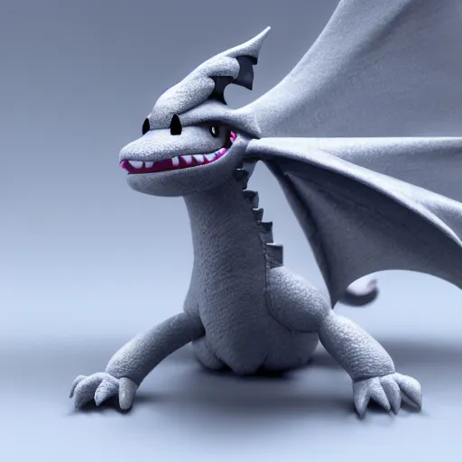 Image similar to cute fumo plush of a dragon girl breathing fire, vray vfx, fire and smoke simulation, black and white