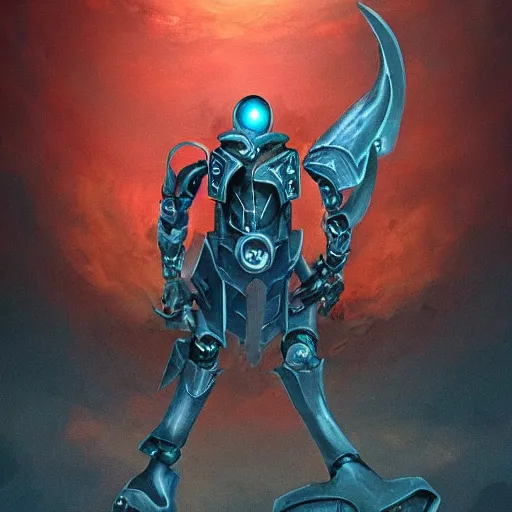 Image similar to bladebot the thresher of souls