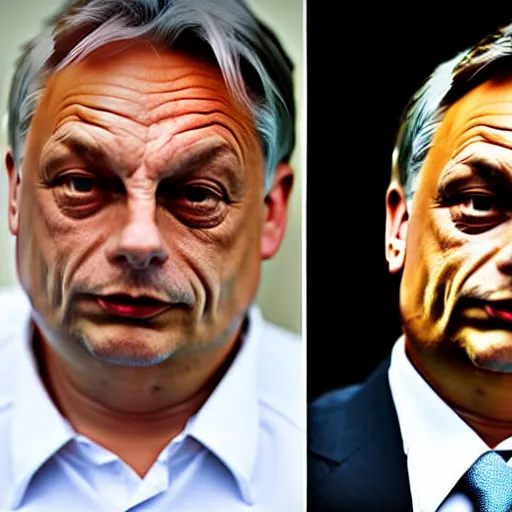 Prompt: Viktor Orban as a skinny man