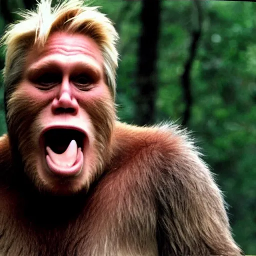 Image similar to gary busey as bigfoot