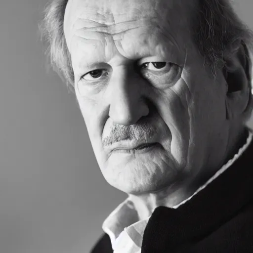 Prompt: a royal portrait of werner herzog