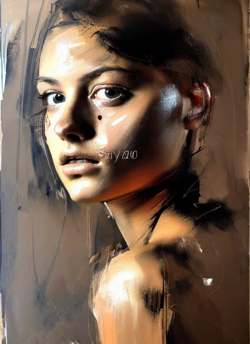 Prompt: painting of a gorgeous young woman in the style of Guy Denning, realistic, sharp focus, 8k high definition, insanely detailed, intricate, elegant, art by Guy Denning and Jenny Saville