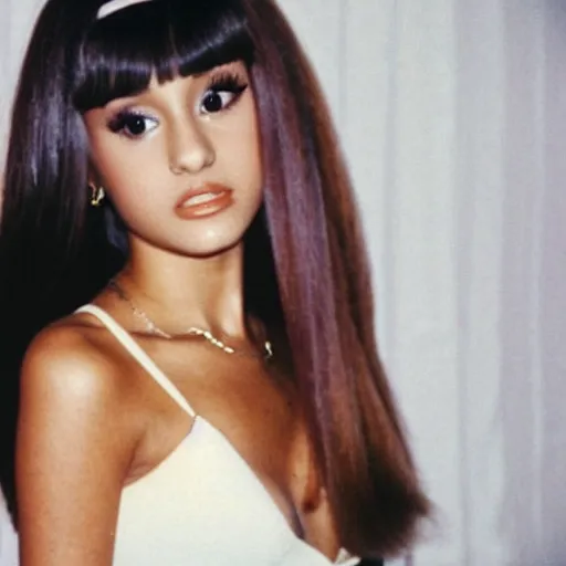 Prompt: ariana grande in 1 9 7 0 s