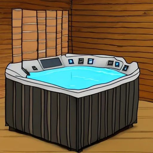 Image similar to leonardo da vinci's plans for his new invention the hot tub